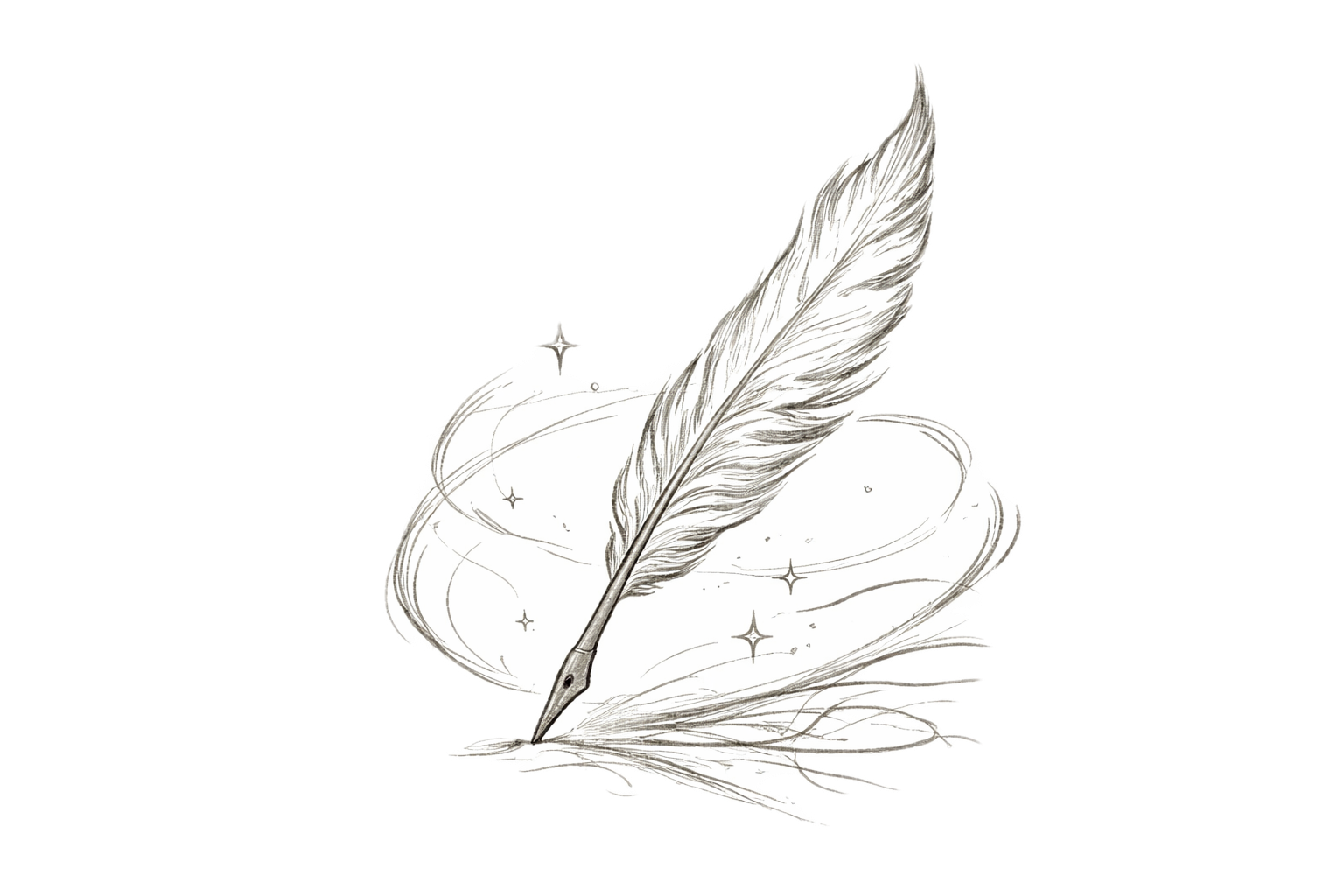 The Artist — quill writing magical lines